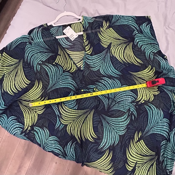 H & M • Green & Blue Cover Up Dress • XS/S - Picture 6 of 8